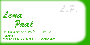 lena paal business card